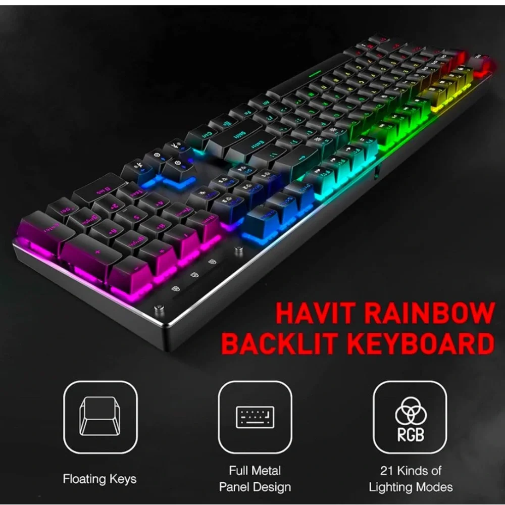 havit Mechanical Keyboard and Mouse (Used)